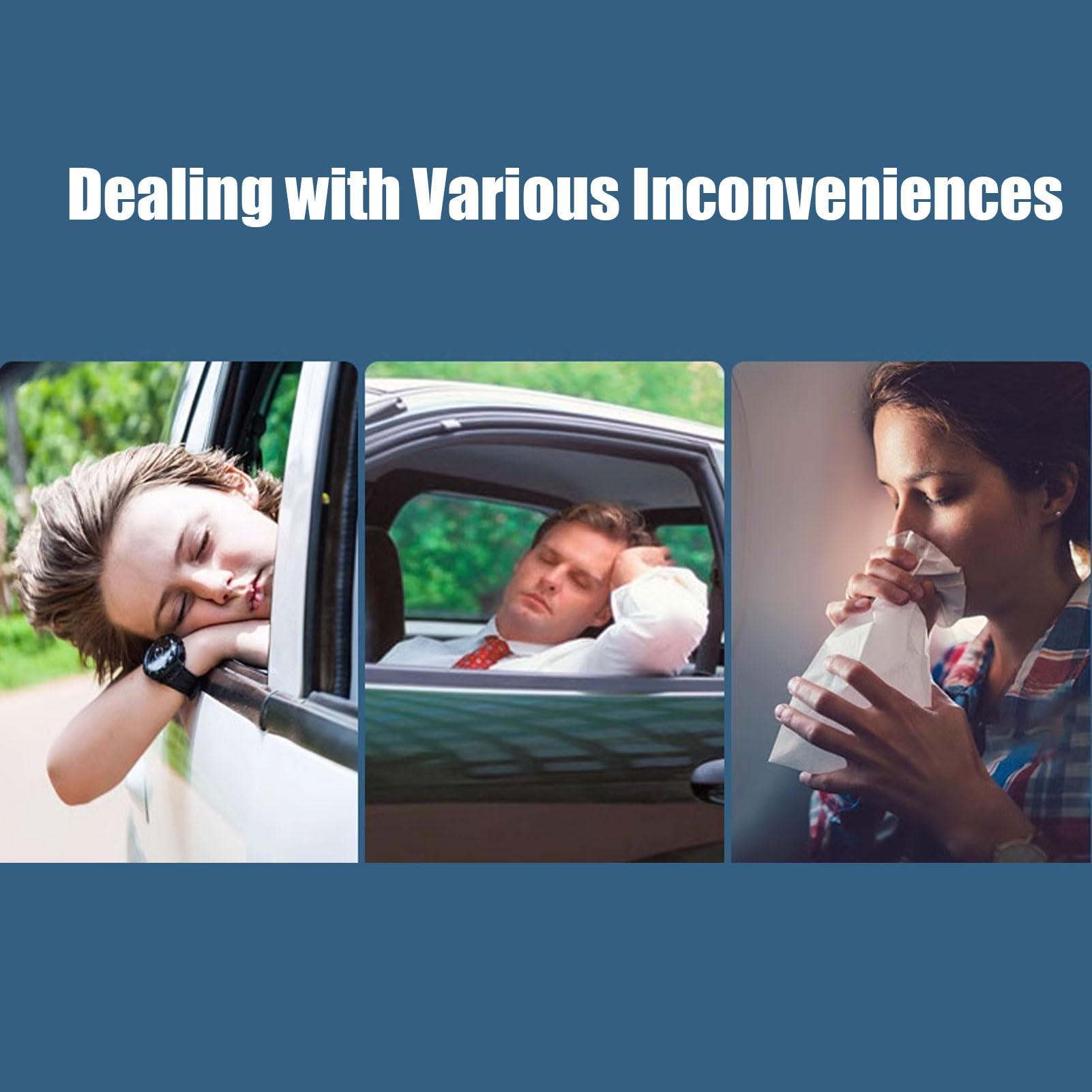 Brrnoo Boarding Glasses Motion Sickness Glasses Anti Motion Sickness and Wearable Nausea Goggles for Adults and Children Car Sickness Sickness