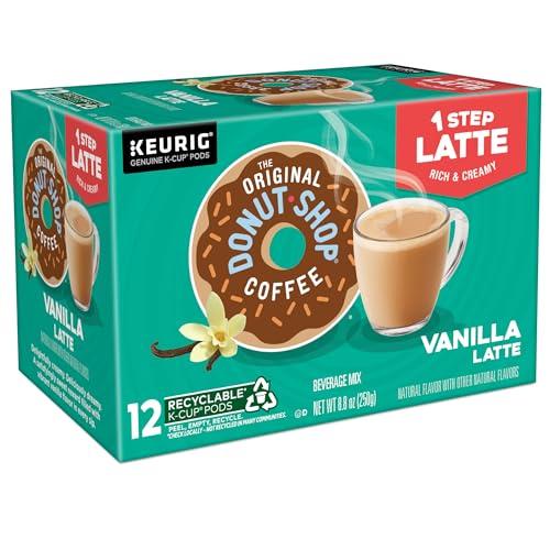 The Original Donut Shop The Original Donut Shop Vanilla Latte, Single Serve Coffee K-Cup Pod, Flavored Coffee, 60 Count (6 Packs of 10)