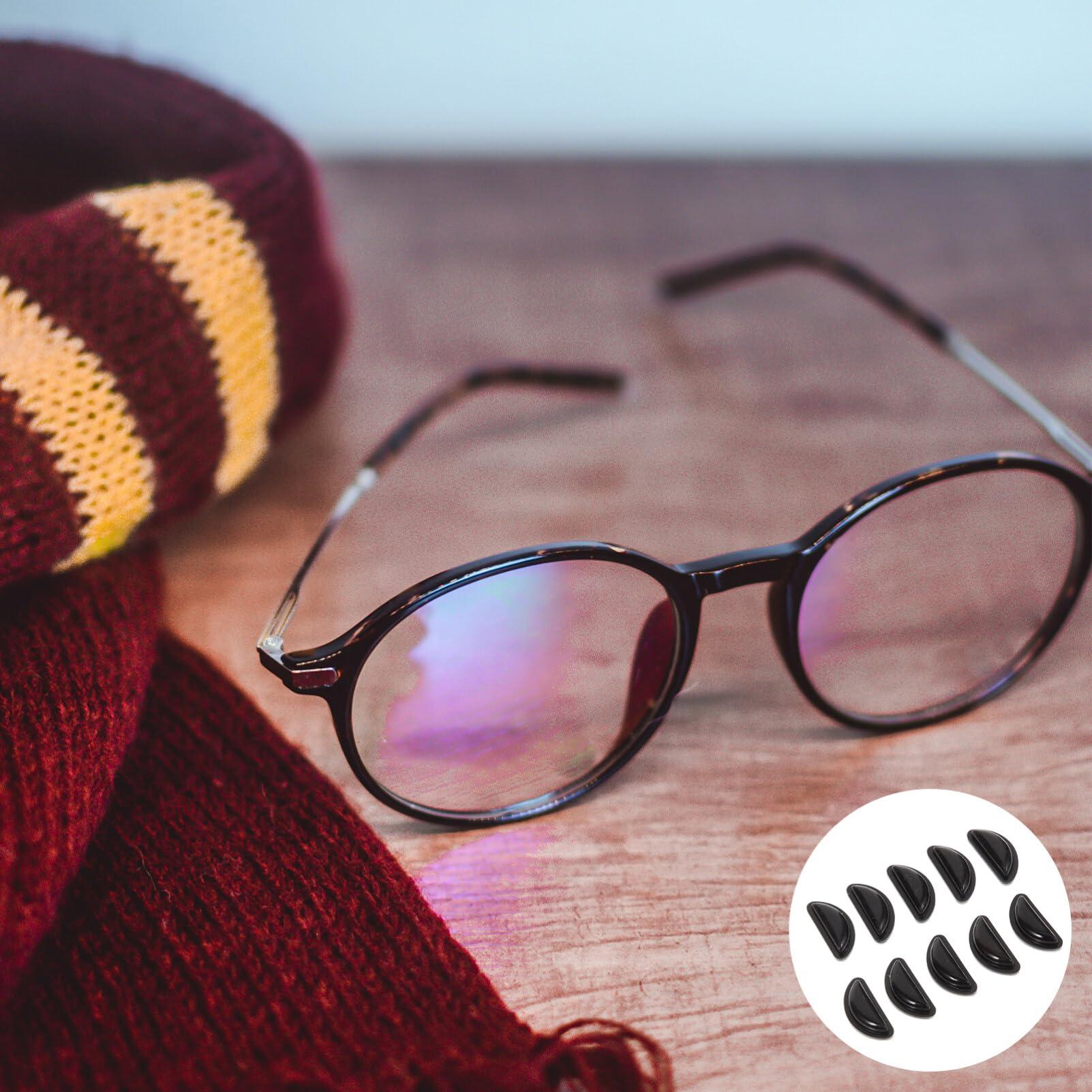 Healifty 5 Pairs Glasses Parts Glasses Bridge Pad Eyewear Nose Bridge Pads Nose Bridge Pads for Glasses Spectacle Nose Pads Nose Pads for Glasses Frames Glasses Silica Gel Half Moon