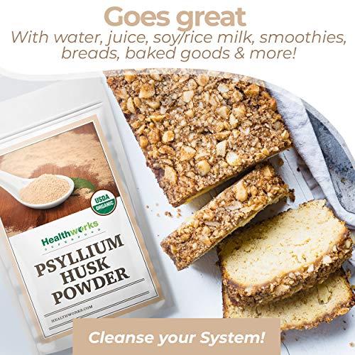 Healthworks Healthworks Psyllium Husk Powder (16 Ounces / 1 Pound) | Raw | Certified Organic | Finely Ground Powder from India | Keto, Vegan & Non-GMO | Fiber Support