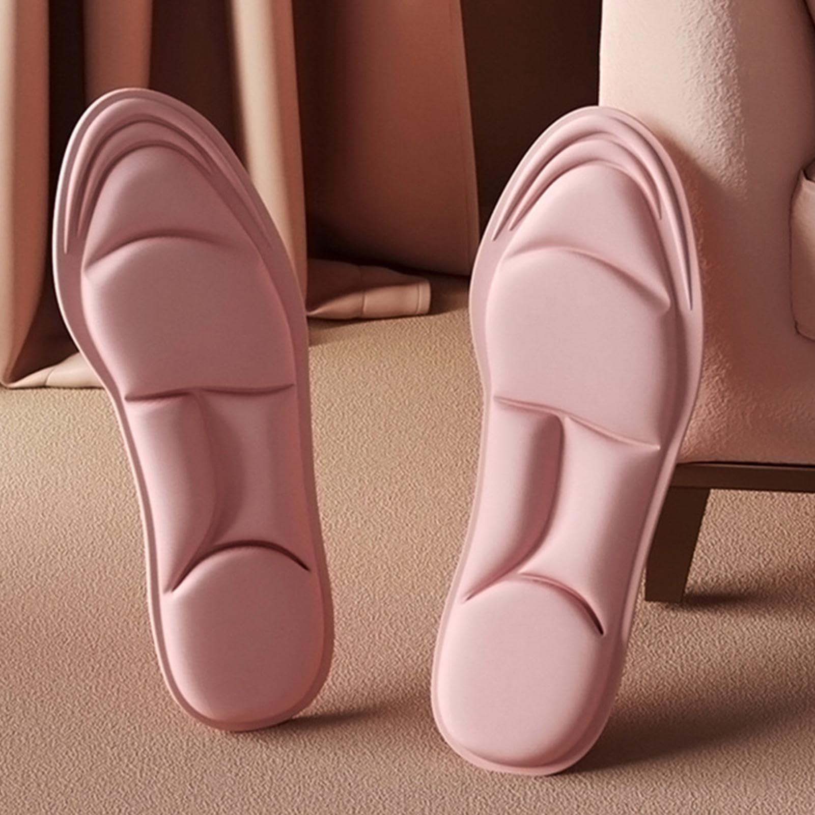 Generic Cushioned Insoles, Plush Insoles, Soft Gel Insoles, Replacement Shoe Inserts for Work Boot, Running Shoes, Hiking, Sneaker, Cushion Insoles Shock Absorbing for Foot Paisn Relief, Comfort Inner Soles