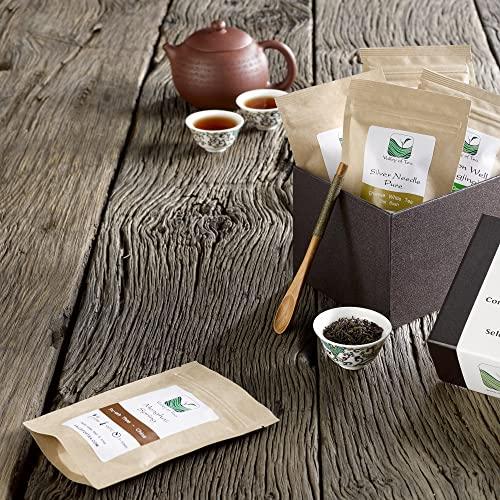 Valley of Tea Black Tea Gift Box Tealover - Specialty Loose tea for tea lovers - Gourmet Black Tea sampler - Famous Black Tea Selection - Tea Sampler Gift Set Box Assorted Tea Gift Set Specialty Tea Gift Set