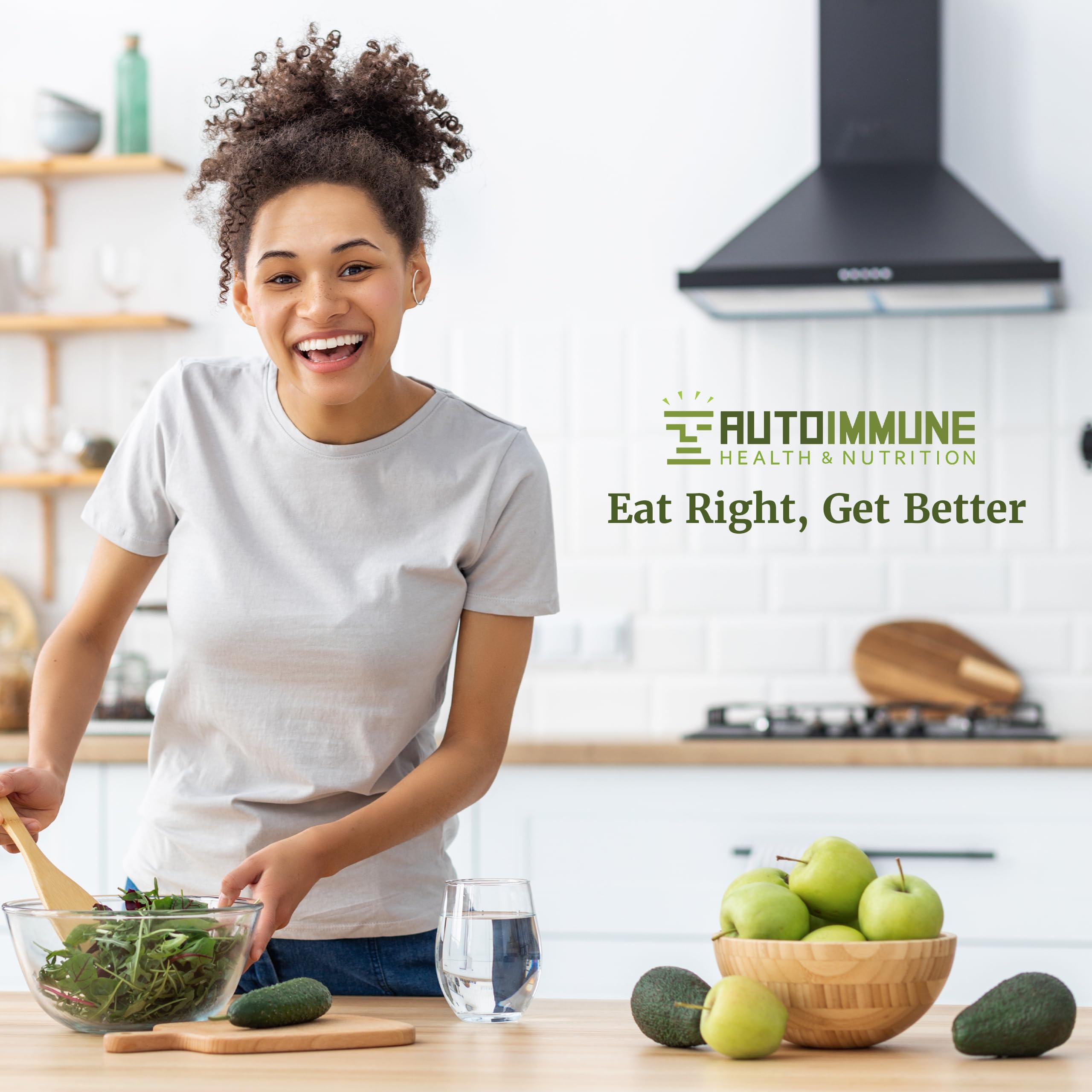 AUTOIMMUNE HEALTH & NUTRITION Paleo Perfection Vanilla Banana Grass Fed Beef Collagen Protein Powder without Stevia - Paleo, Keto, SCD, AIP Protein Powder with Apple Fiber, Carrot & Broccoli - 300g Protein Powder & Superfood Blend