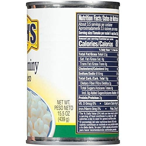 Bush's Best Bush's Best White Hominy, 15.5 OZ (Pack of 4)