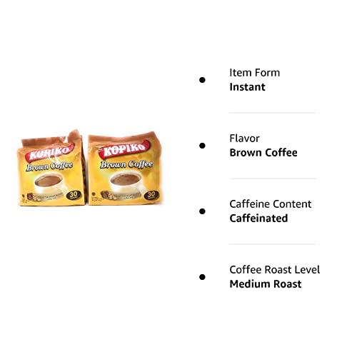 Kopiko Kopiko Instant 3 in 1 Brown Coffee - 30 Packets/Bag (26.5 Oz per Pack), Pack of 2
