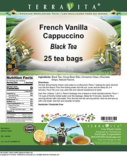 TerraVita French Vanilla Cappuccino Black Tea (25 tea bags, ZIN: 544356)
