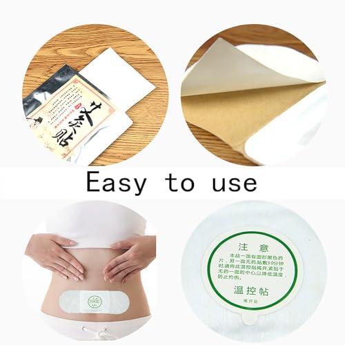 MAIKUNI Moxibustion Patches, Moxa Patch, Self-Heating pad (10Packs/Box)