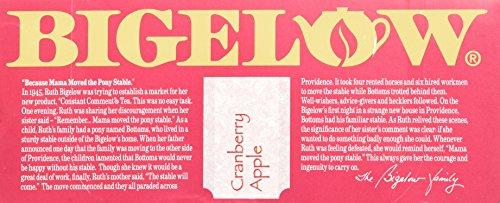 Bigelow Bigelow Cranberry Apple Herbal Tea Bags 28-Count Box (Pack of 1) Cranberry Apple Hibiscus Flavored Herbal Tea Bags All Natural Non-GMO