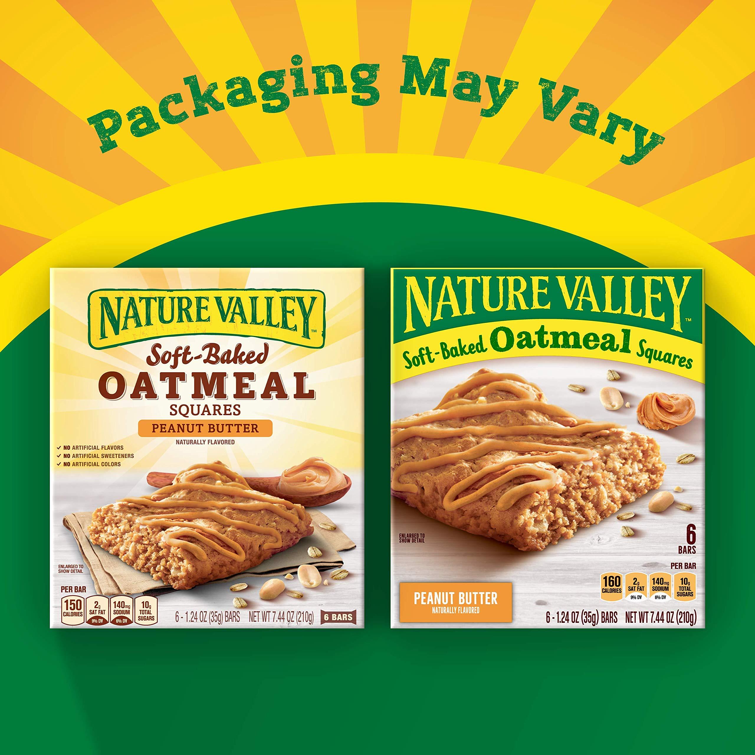 Nature Valley Nature Valley Soft-Baked Oatmeal Squares, Peanut Butter Breakfast Snacks, 6 ct, 7.44 OZ