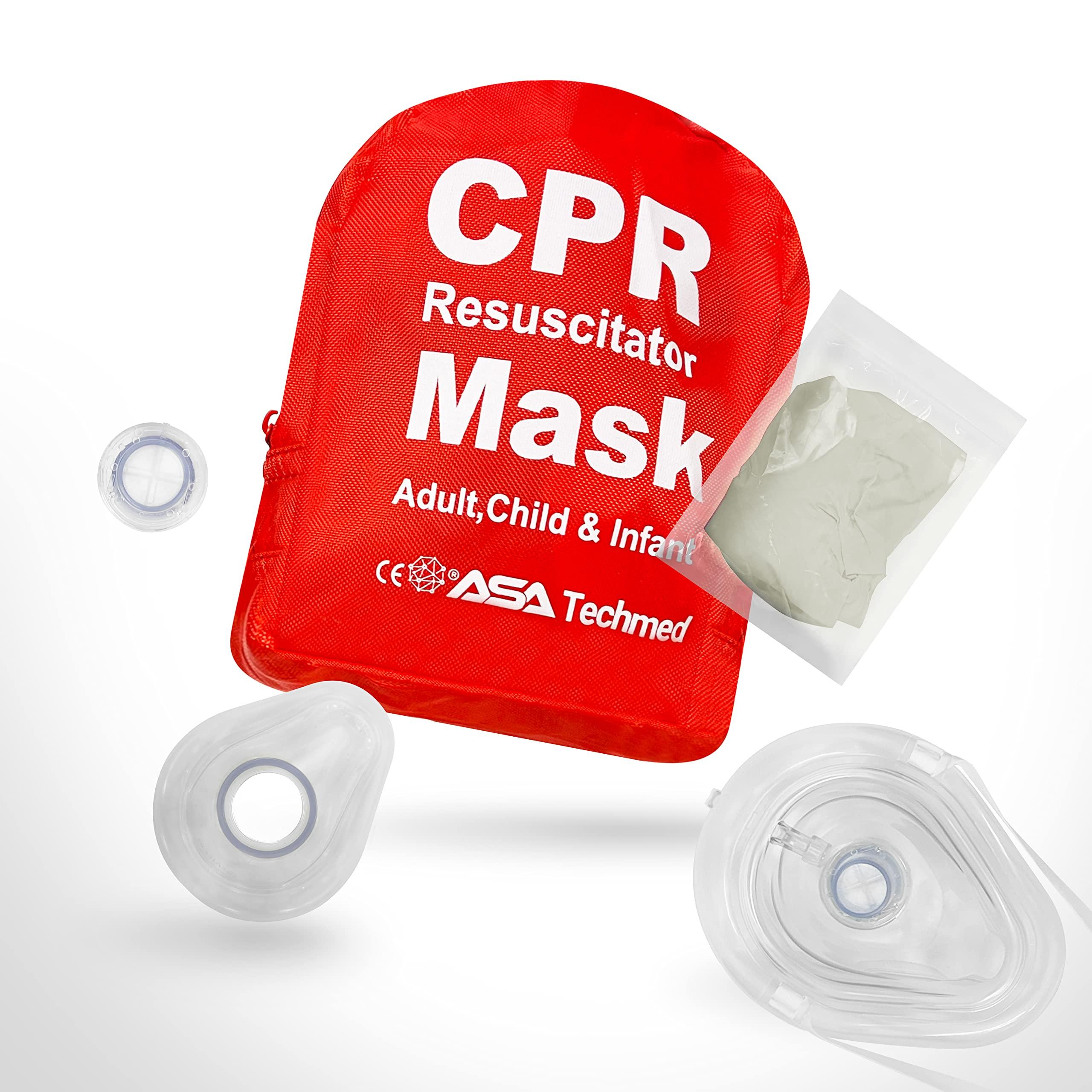 ASA TECHMED ASA TECHMED Lifeguard First Aid Kit - Includes Lifeguard Fanny Pack/Hip Pack, CPR Kit and 72-Piece First Aid Kit Red