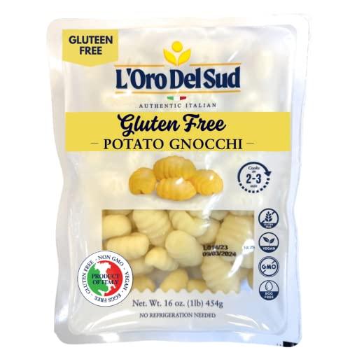 L\'Oro Del Sud L\'Oro Del Sud Pack of 12, Gluten Free Potato Gnocchi, Cooks in 2-3 Minutes, Shelf Stable, (12 Pack x 1 lb) Product of Italy, NON GMO, Wheat Free, Eggs Free, Vegan