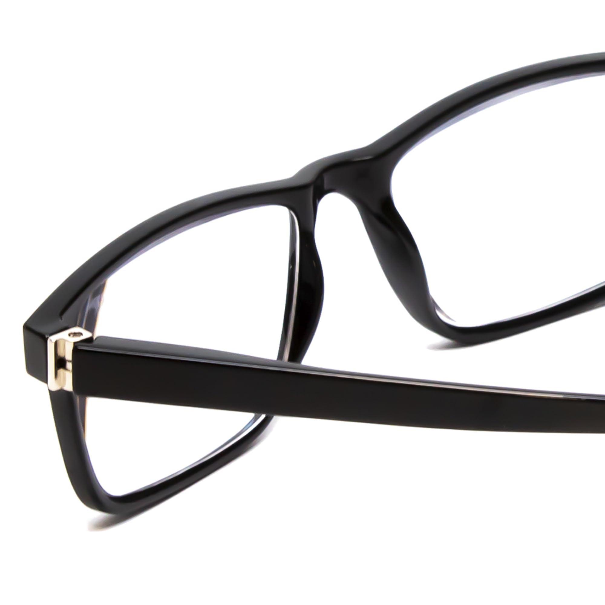Medspex Medspex Blue Light Blocking Reading Glasses +1.75 Black Men Women Designer Computer Readers Trendy Durable Modern Eyeglass