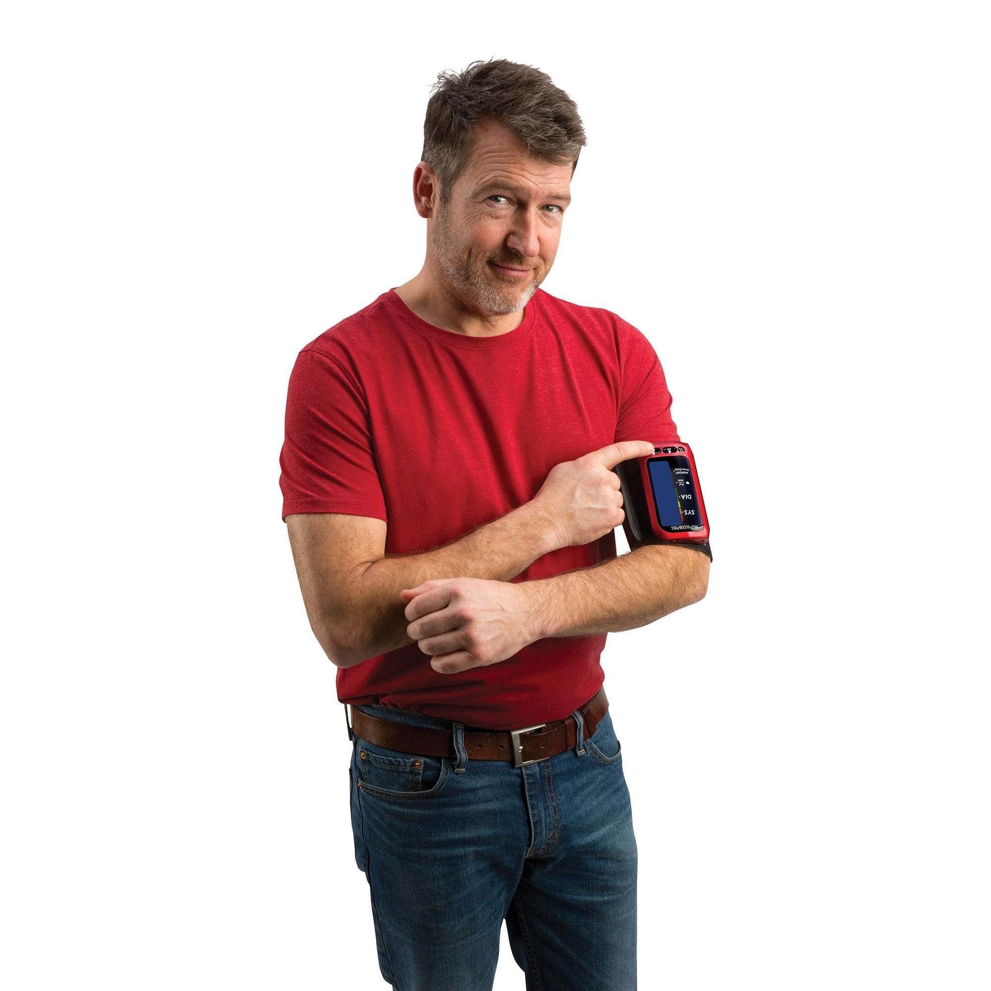 Heartsmart SmartHeart Blood Pressure Monitor | Attached Upper Arm Cuff | Advanced Inflation Technology | 500-Reading Memory