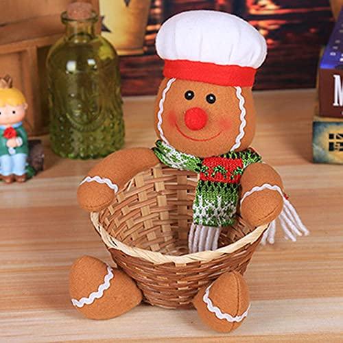 WKshuFT WKshuFT Christmas decoration candy basket Christmas table decoration childrens candy basket suitable for placing on the table tabletop and kitchen offices hotels shops parties