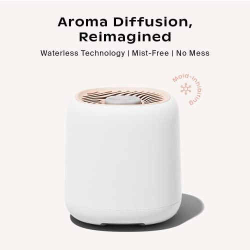 Canopy Canopy Bedside Diffuser, Pink Diffuser, Waterless Technology, Diffuses Up to 400 Sq Ft - 3 Fan Speeds - Includes Diffuser, Diffusion Well, Unwind Aroma, Power Cord & Adapter