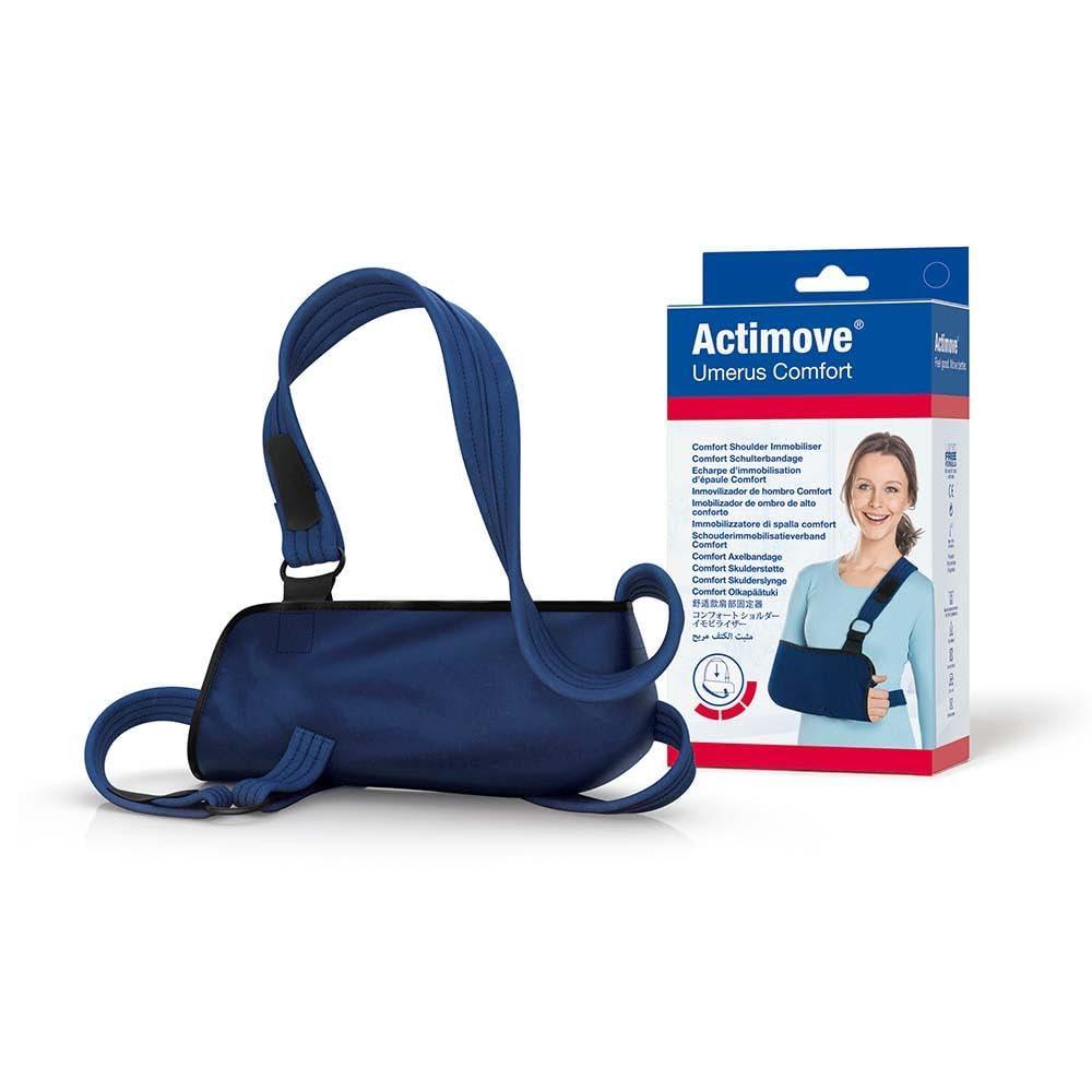 Actimove Actimove Ummerus Comfort Arm Sling Shoulder Brace | Medical Arm Sling Shoulder Immobilizer for Broken, Dislocated, Fracture or Strain Injury Support, Right & Left Arm | Blue, X-Large
