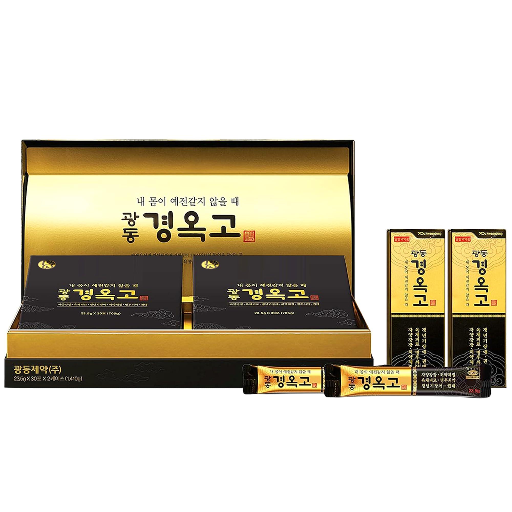 KWANGDONG KWANGDONG Kyung Ok Ko Premium Korean Herbal Supplment with Natural Ingredients, Natural Energy Booster for Men & Women 60P