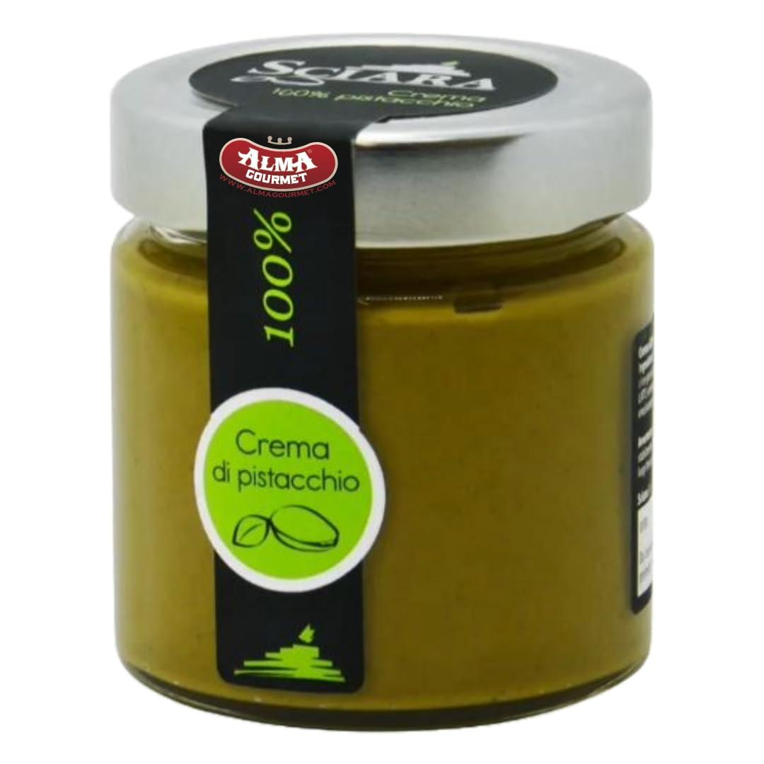 Alma Gourmet Alma Gourmet 100% Pistachio Butter Spread - Pure Pistachio Cream Paste Imported From Sicily, Italy - 100% Italian Pistachios -Only 1 Ingredient No Additives or Preservatives - 6.7oz (190g) (Pack of 3)