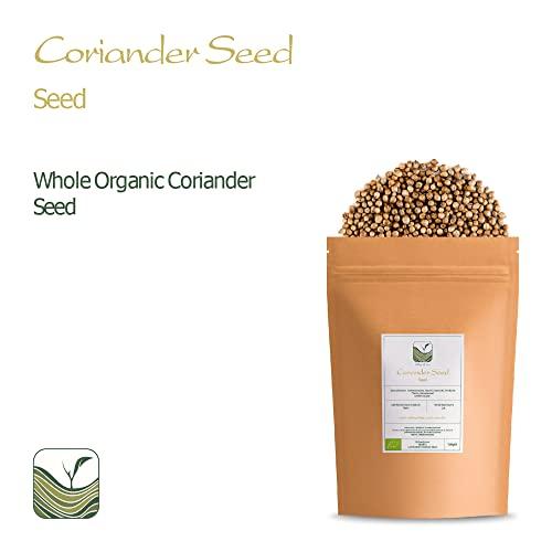 Valley of Tea Coriander Seed Organic Gourmet Quality - Cilantro Seeds For Elevating Dishes - Organic Cilantro Corriander Corrriander Corrinder Corriandar Corrander Corrinader Corriandor Corrinander Corriender 100g