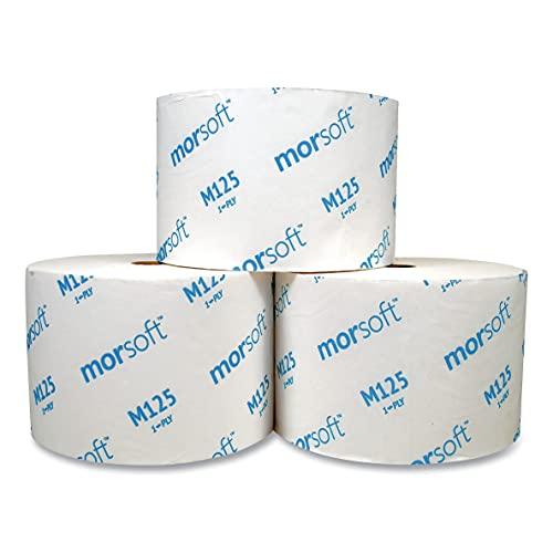 MORM125 Morcon M125 Millennium Ultra Bath Tissue 1-Ply 2500 Sheets 7/8-Inch Core 24 Rolls/Carton