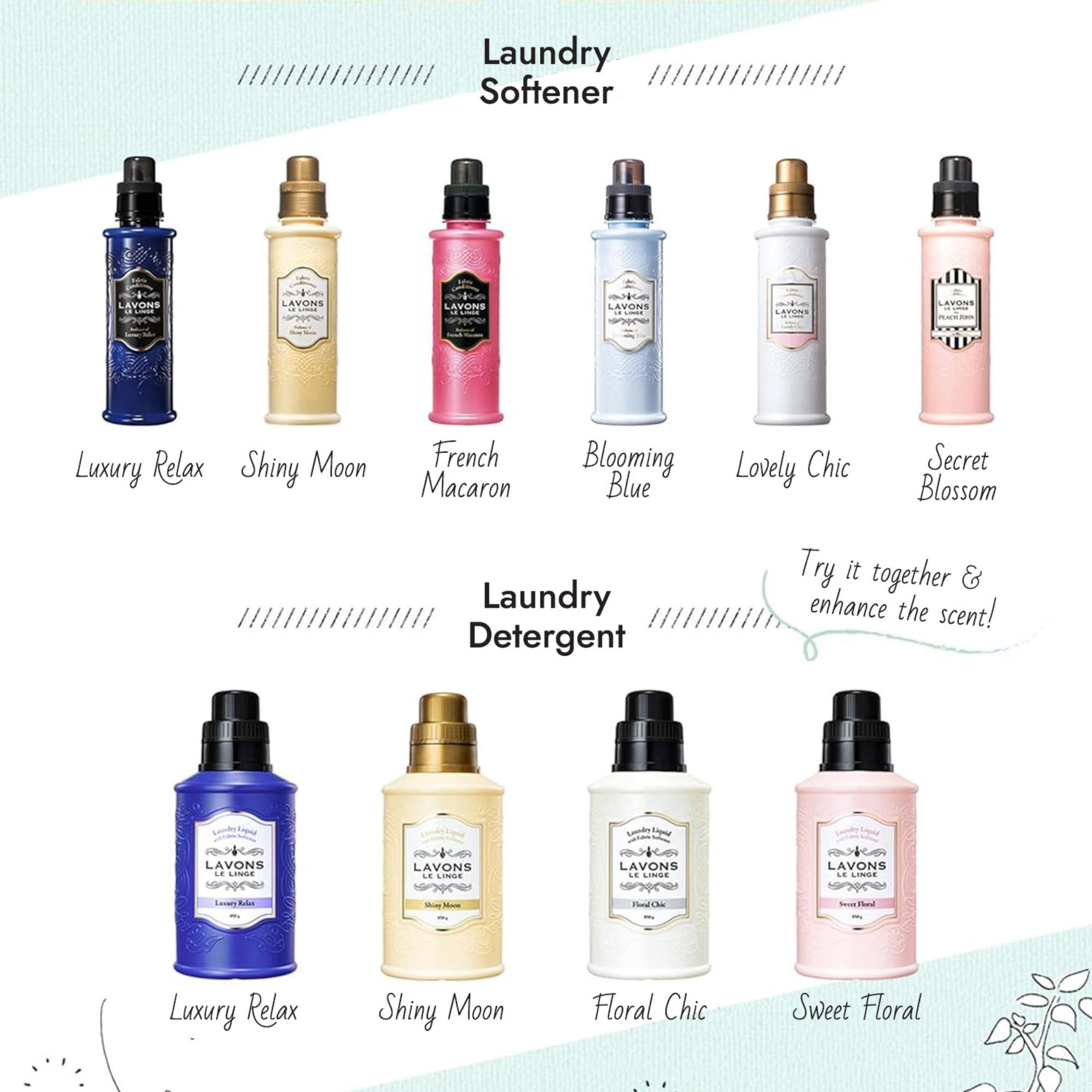 LAVONS LAVONS Fabric Conditioner, Fabric Softene rLiquid, for Laundry and Baby Clothes, Safe for Sensitive Skin, from Japan, 20.3 Fl Oz - French Macaron