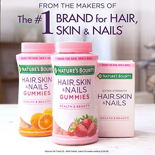 Nature's Bounty Biotin by Nature's Bounty, Vitamin Supplement, Supports Healthy Hair, Skin, and Nails, Fruit Flavored Gummies, 1000 mcg, 110 Count