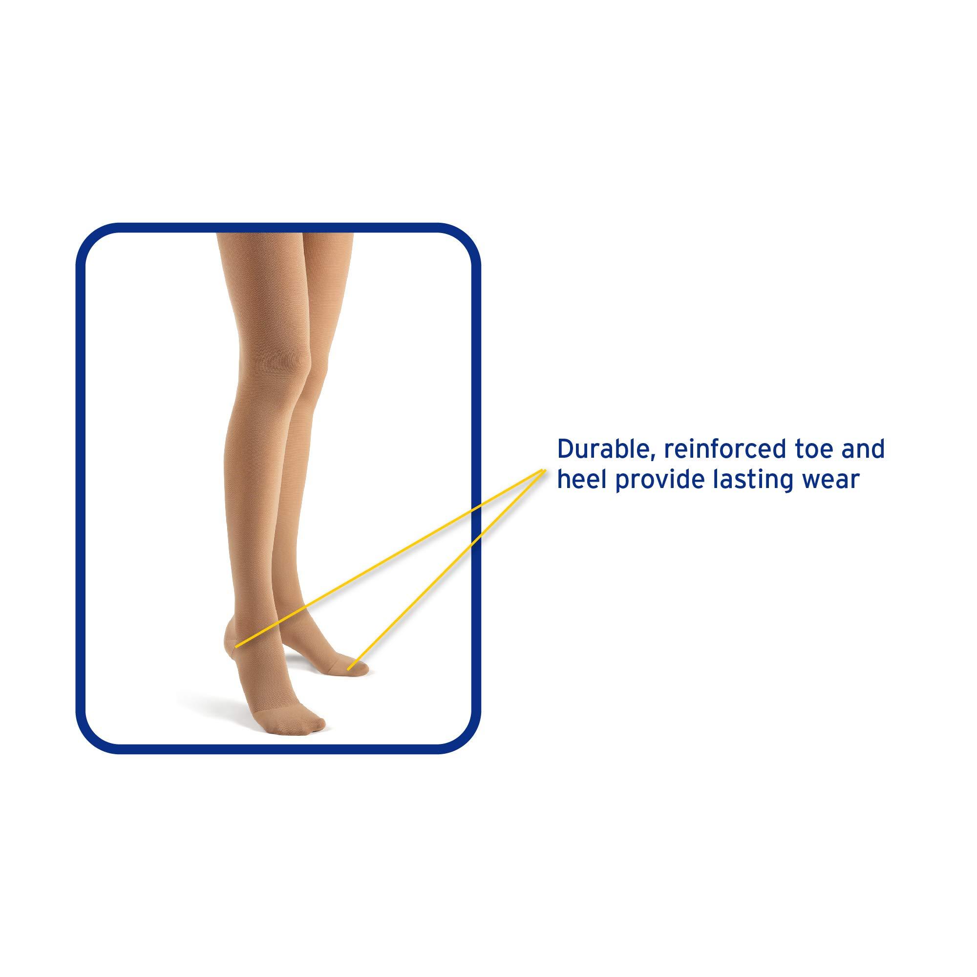 Futuro Futuro Restoring Pantyhose for Women, Helps Relieve Symptoms of Moderate-to-Severe Spider Veins, Firm Compression, Brief Cut, Medium, Nude