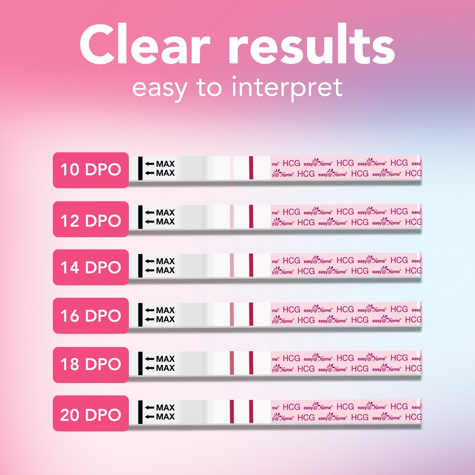 Easy@Home Easy@Home Early Pregnancy Test: Early Results & Reliable Accurate - Early Detection Pregnancy Tests with Curved Handle - Instant Readings in Minutes | 3 Sticks & 6 Free Strips