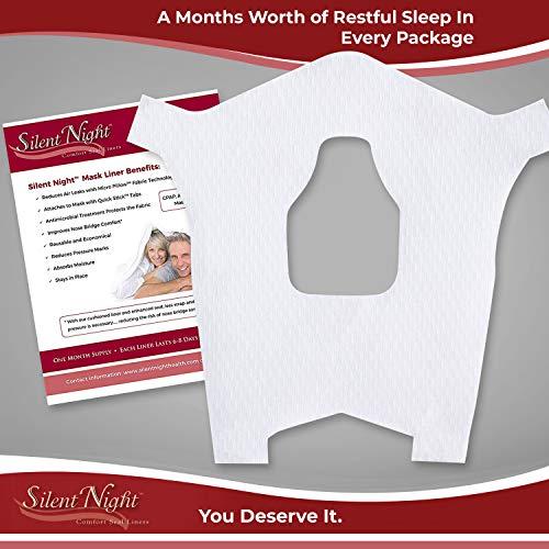 SILENT NIGHT COMFORT SEAL LINERS Silent Night Full Face Cpap Mask Liners - Reduce Noisy Air Leaks and Painful Blisters - Cpap Supplies and Accessories - Large