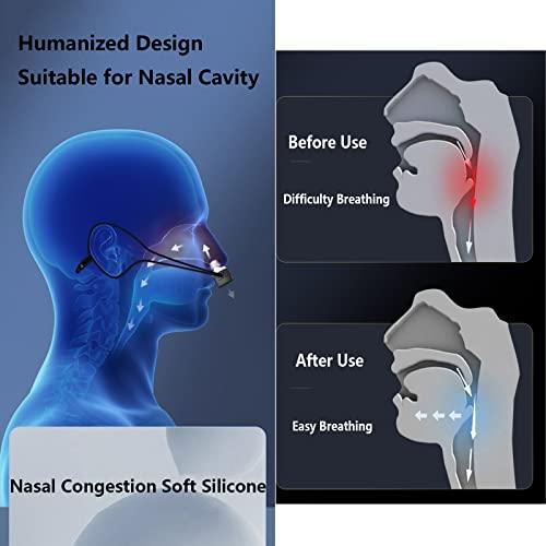 Walkervo Anti Snoring Devices with Fixing Strap Electric Snore Stopper Wearable Anti-snoring Chin Massager 6-Speed Wind Adjustment Stop Snoring Improve Sleep