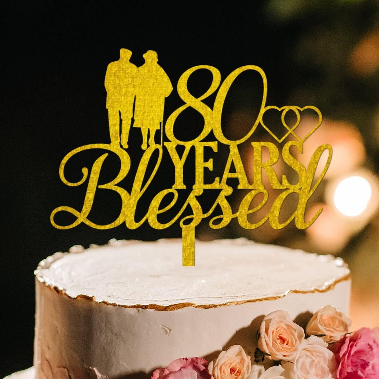 YJHLBHDIAN Happy 18th Sweet 18 Birthday Cake Topper Gold Acrylic Birthday Party Decorations Happy Birthday Topper Custom Cake Party Decoration Birthday Party Supplies Gift to Children Gold Cake Toppers