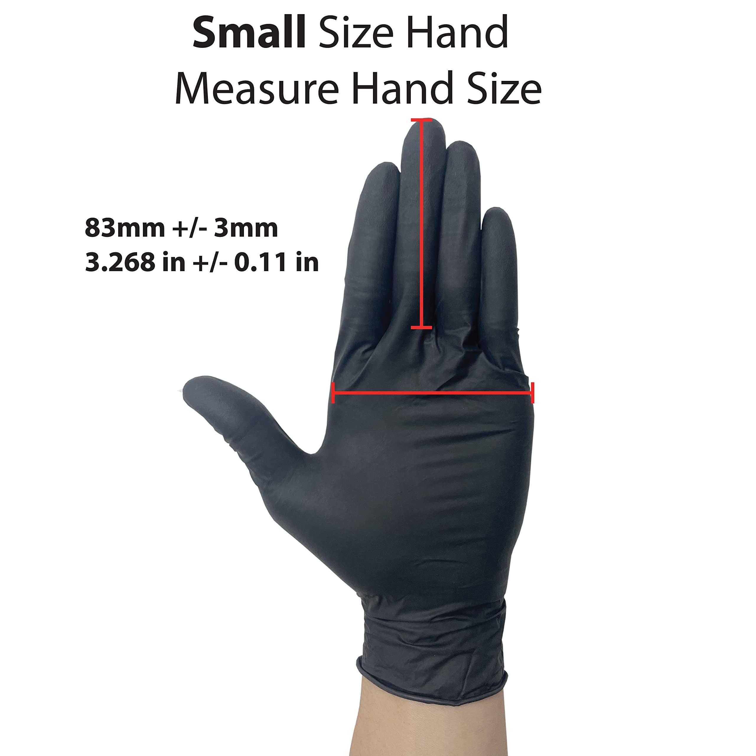 Infi-Touch Infi-Touch Lite & Tough Black Nitrile Glove, 3.5-Mil, Lite Duty, Powder Free (Medium, 100 Gloves)
