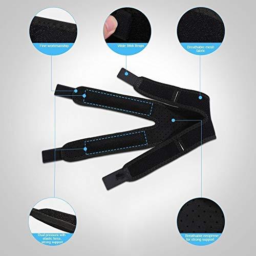 Yosoo Yosoo Patella Tendon Support Knee Strap, Adjustable Neoprene Infrapatellar Strap Band Brace for Knee Support Fits Running Basketball Outdoor Sports (L 15''-22'' Under Patella)