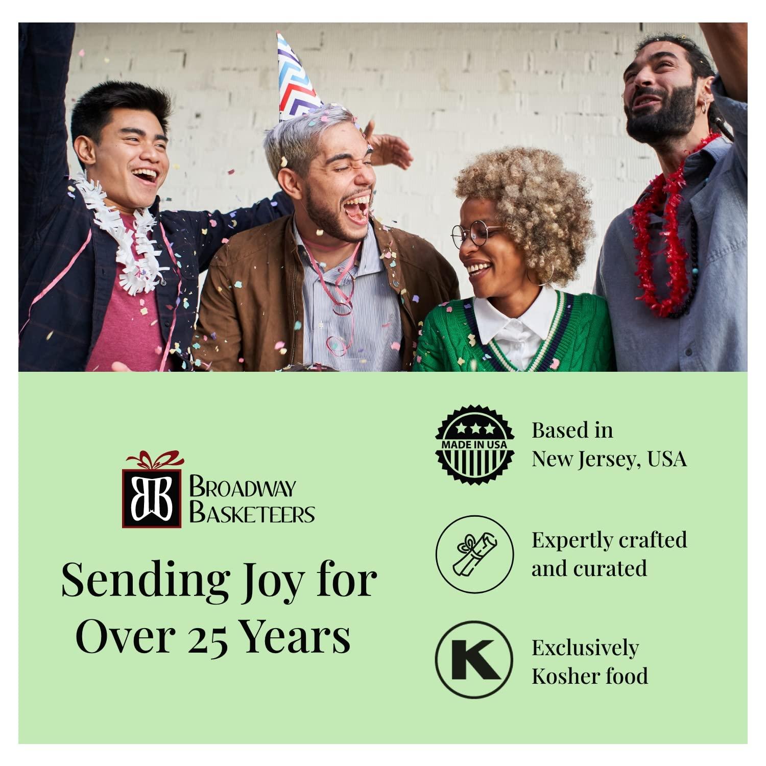 Broadway Basketeers Broadway Basketeers Sympathy Gift Basket Deluxe, Condolences Gifts for Loss, Bereavement or Kosher Shiva, Food Care Package for Delivery With Chocolate, Snacks & Sweets