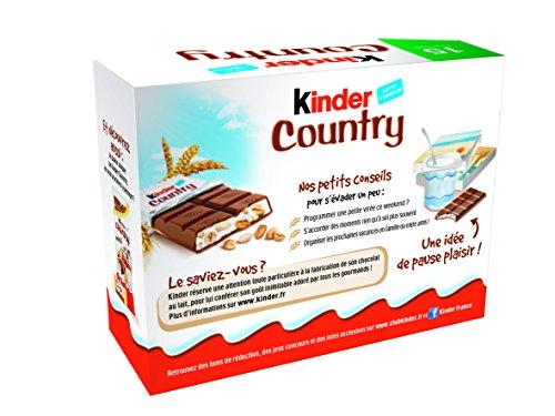 Kinder Kinder Country 15 bars pack- IMPORTED from Germany-Shipping from USA