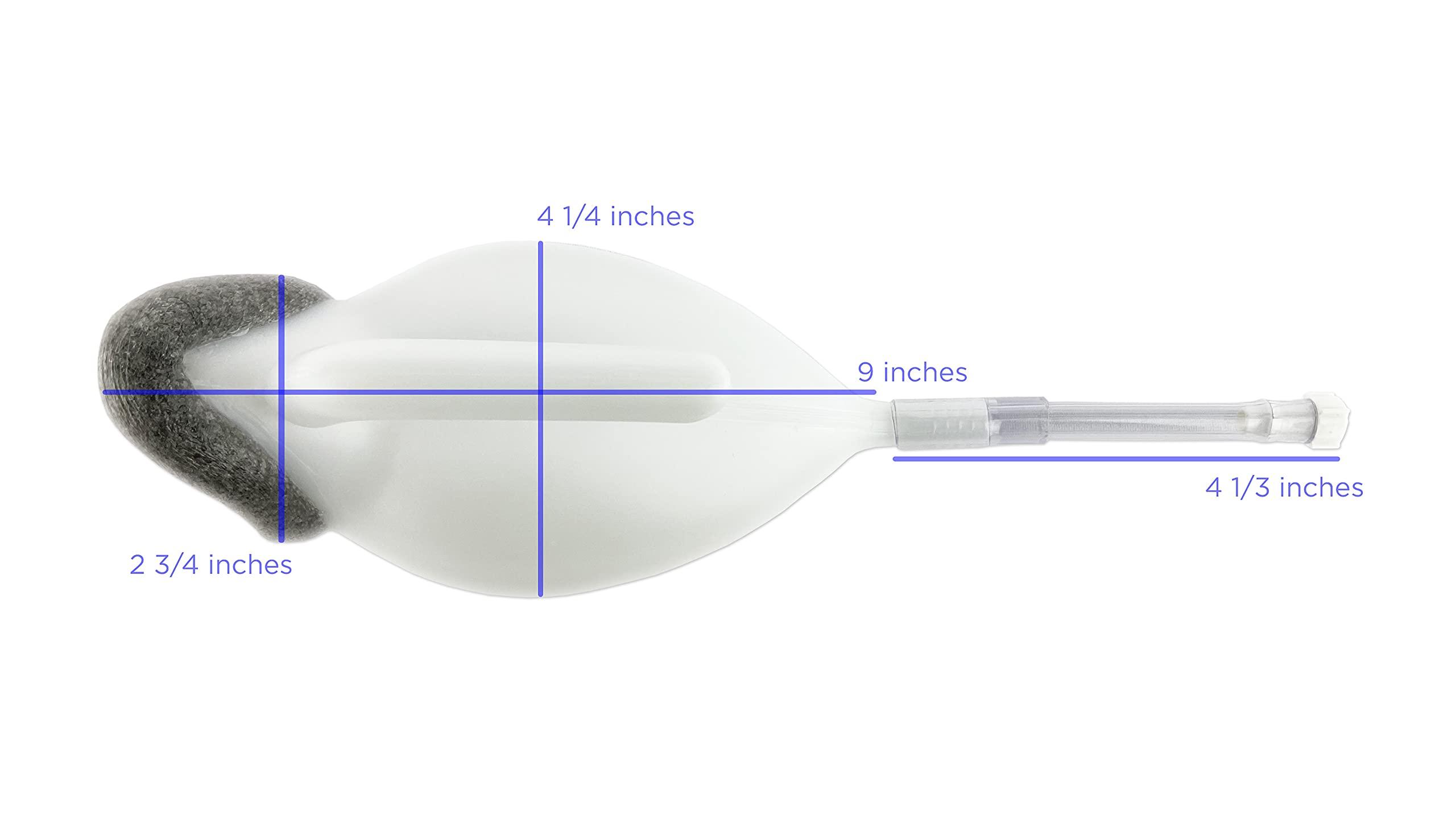 Advantage Urinal Systems Reusable Portable Close FIT Comfort Male Advantage Urinal System with Spill Proof Collection Bag