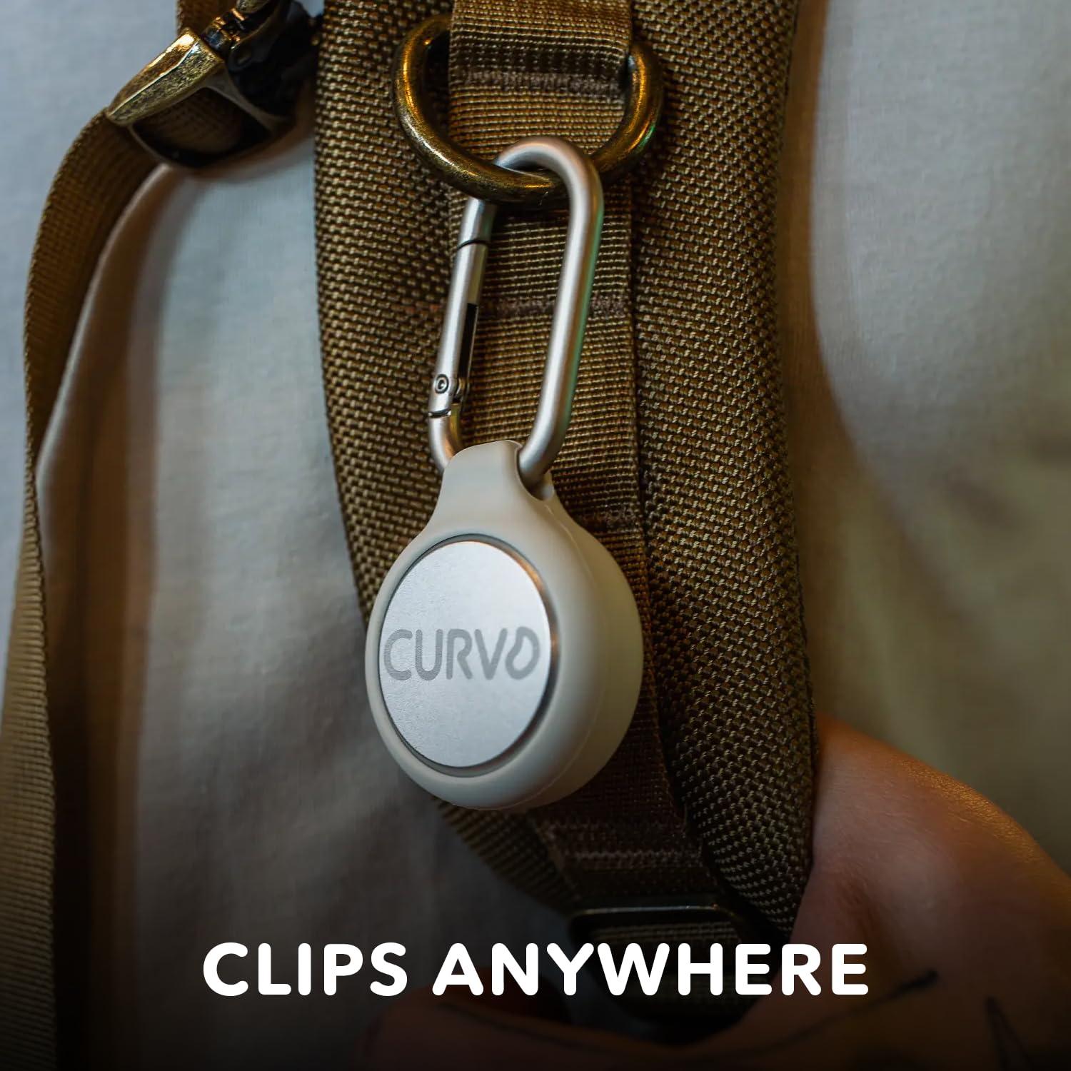 CURVD CURVD Premium Carrying Case - Durable Travel Keychain Container, Small Waterproof Holder for Earplugs, Pills, Coins Compatible with Loop, Eargasm & Vibes, or Compact Mini Purse Pill Box Container