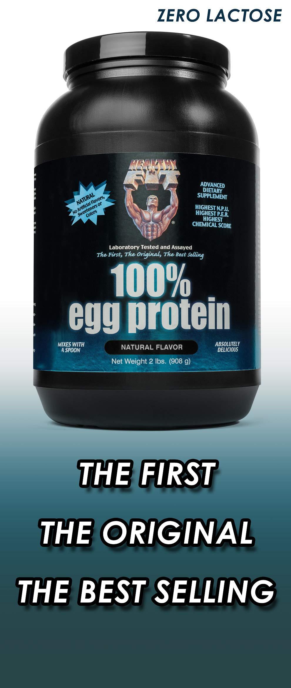 Healthy 'N Fit Healthy \'N Fit - 100% Egg Protein (unflavored & unsweetened) Natural, 2 lb Bag, Just Egg Instant Dried Egg Whites: Great for Baking and Mixing.