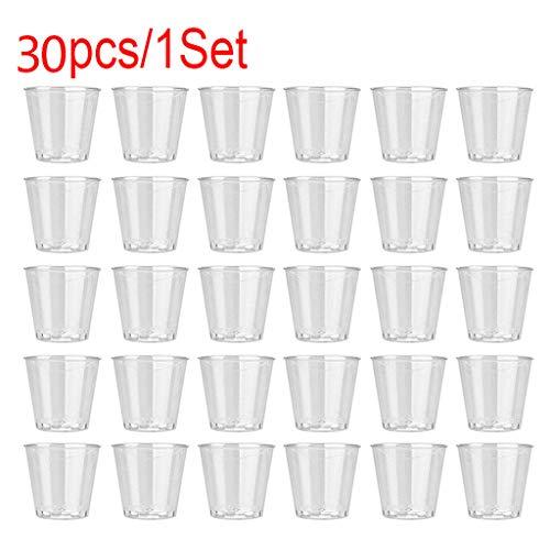 Cakina And Coffee Mug Disposable Jelly Cups Party Plastic 30PCS Tumblers Glasses Birthday Shot Clear KitchenDining & Bar Large Coffee Mug Set with Stand