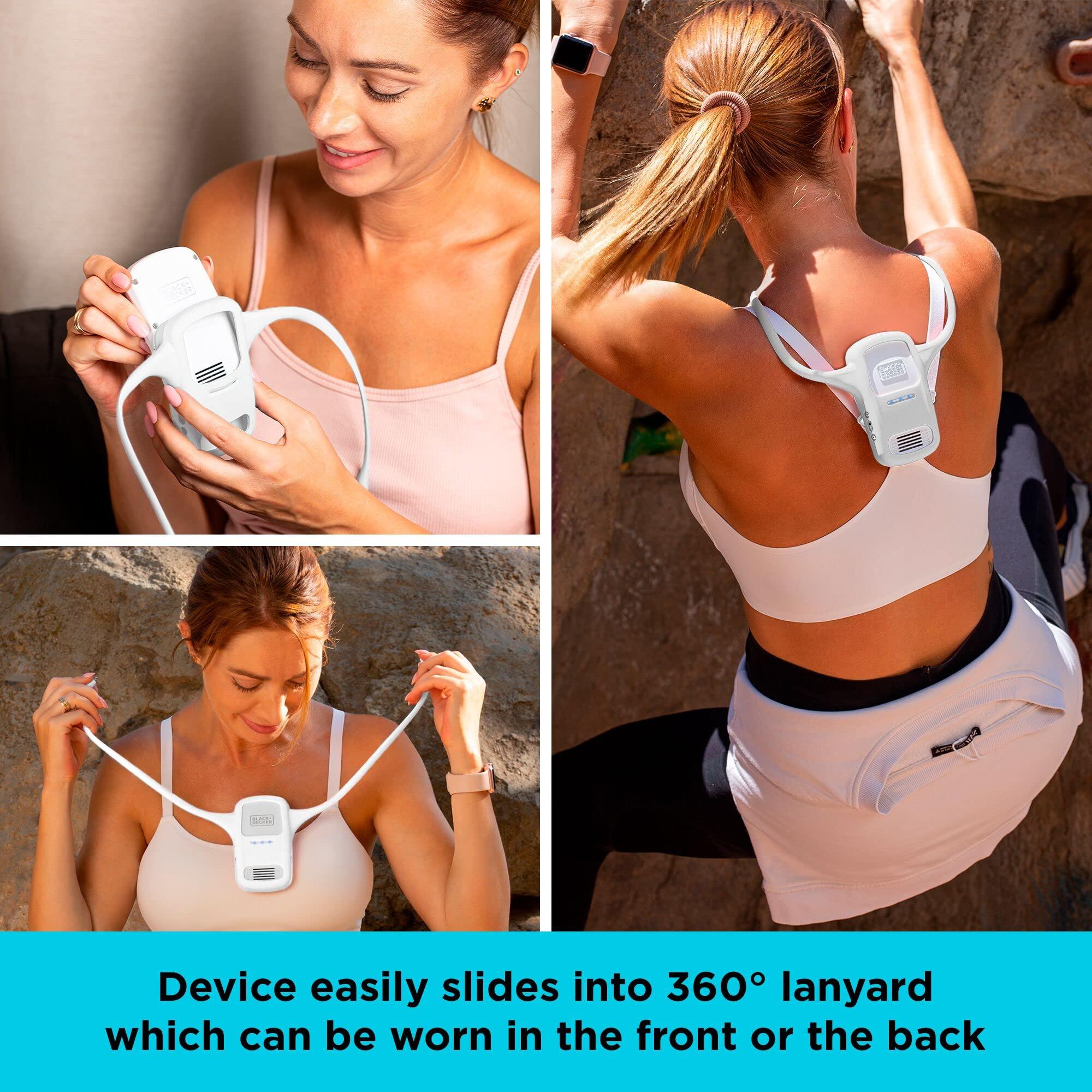 BLACK+DECKER BLACK+DECKER Comfortpak, Wearable Cooling and Heating Device, Cloud White (BCWCC101-10)