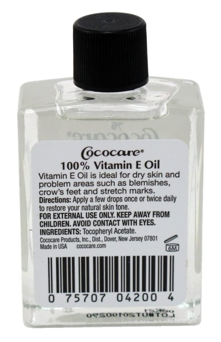 COCOCARE Cococare 100% Vitamin E Oil 28000 I.U. 1 Ounce (Pack of 6)
