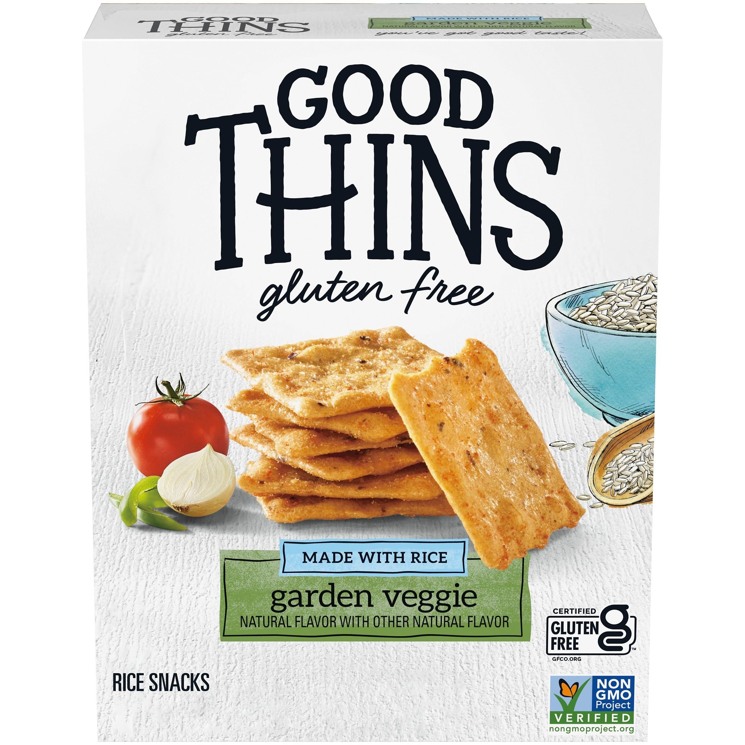 Good Thins Good Thins Garden Veggie Rice Snacks Gluten Free Crackers, 3.5 oz