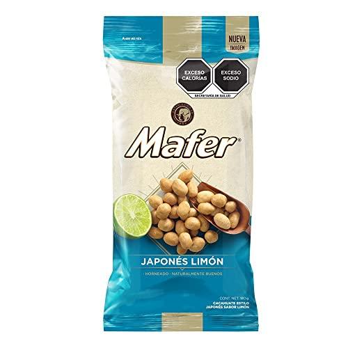 Mafer Lemon Roasted Japanese Premium Mafer® Peanuts. Bag with 146 grams of premium quality and unique flavor are the perfect option to enjoy something rich and nutritious at the same time