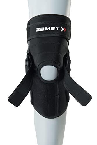 Zamst Zamst ZK-X Sports Knee Brace With Metal Hinges Protecting the Knee Ligaments For Moderate Sprains Of the ACL, MCL, LCL-for Basketball, Volleyball, Soccer, Football, Lacrosse, Ice Hockey-Black, 2XL