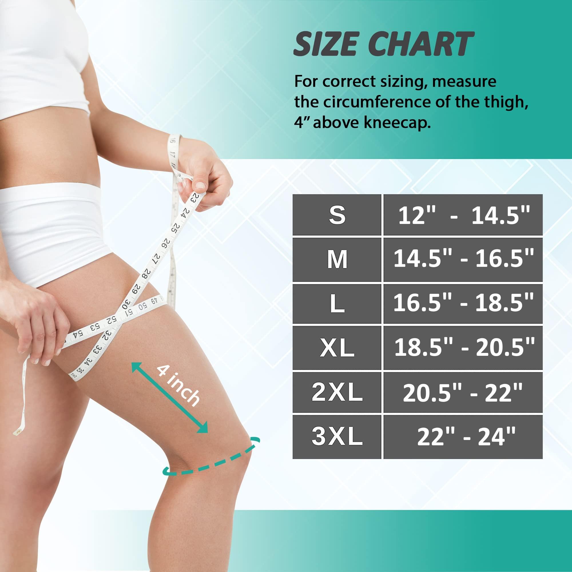 DCF DCF Compression Knee Sleeve with Adjustable Straps for Best Fit, Professional Knee Compression Sleeves Support for Knee Pain, Running, Work Out, Gym, Fitness, Weightlifting, 1-Pack