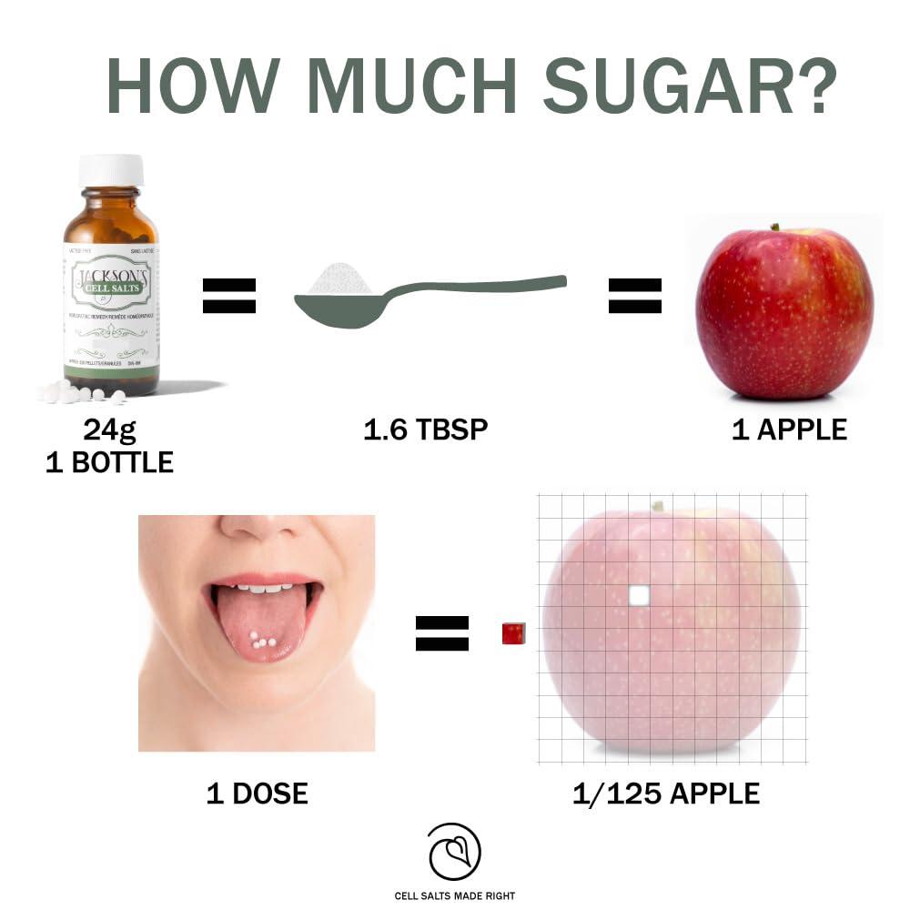 Jackson's Jacksons Cell Salt #3 Calc sulph 6X (500 Pellet Bottle) Certified Vegan, Lactose-Free Calcarea sulphurica 6X