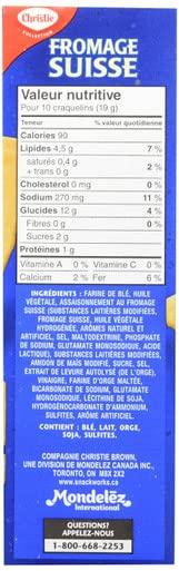 Christie Christie Swiss Cheese Crackers, 200g/7.1oz., 6ct, {Imported from Canada}