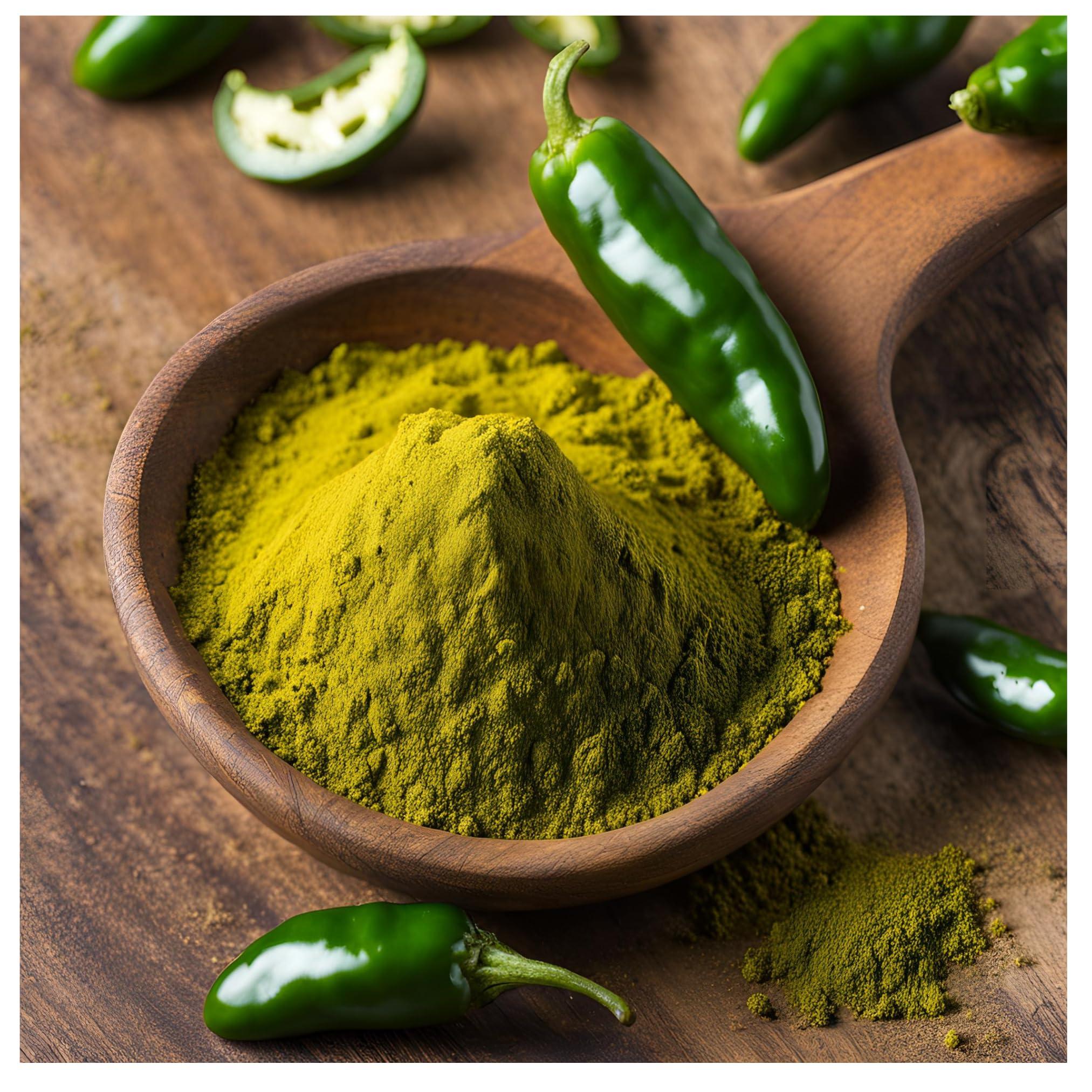 Morel Distribution Company Jalapeno Seasoning Powder, Jalapeno Green Chili Ground, 2 lbs, 5 lbs, and 10 lbs. (2 lbs)