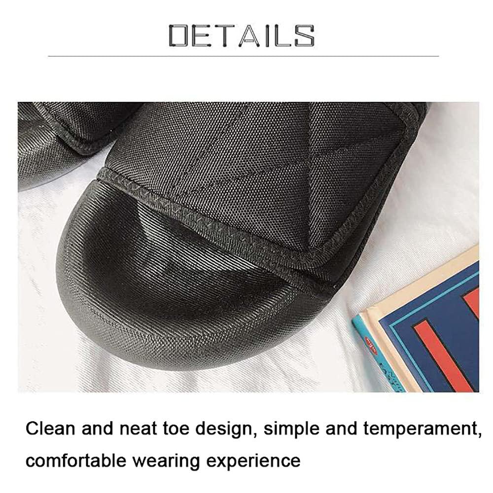 ZJING ZJING Adjustable Womens Diabetic Slippers, Open Toe Extra Wide Width Slippers for Womens, Comfortable Orthopedic Shoes, Edema Shoes for Arthritis Swollen Feet,Gray,8