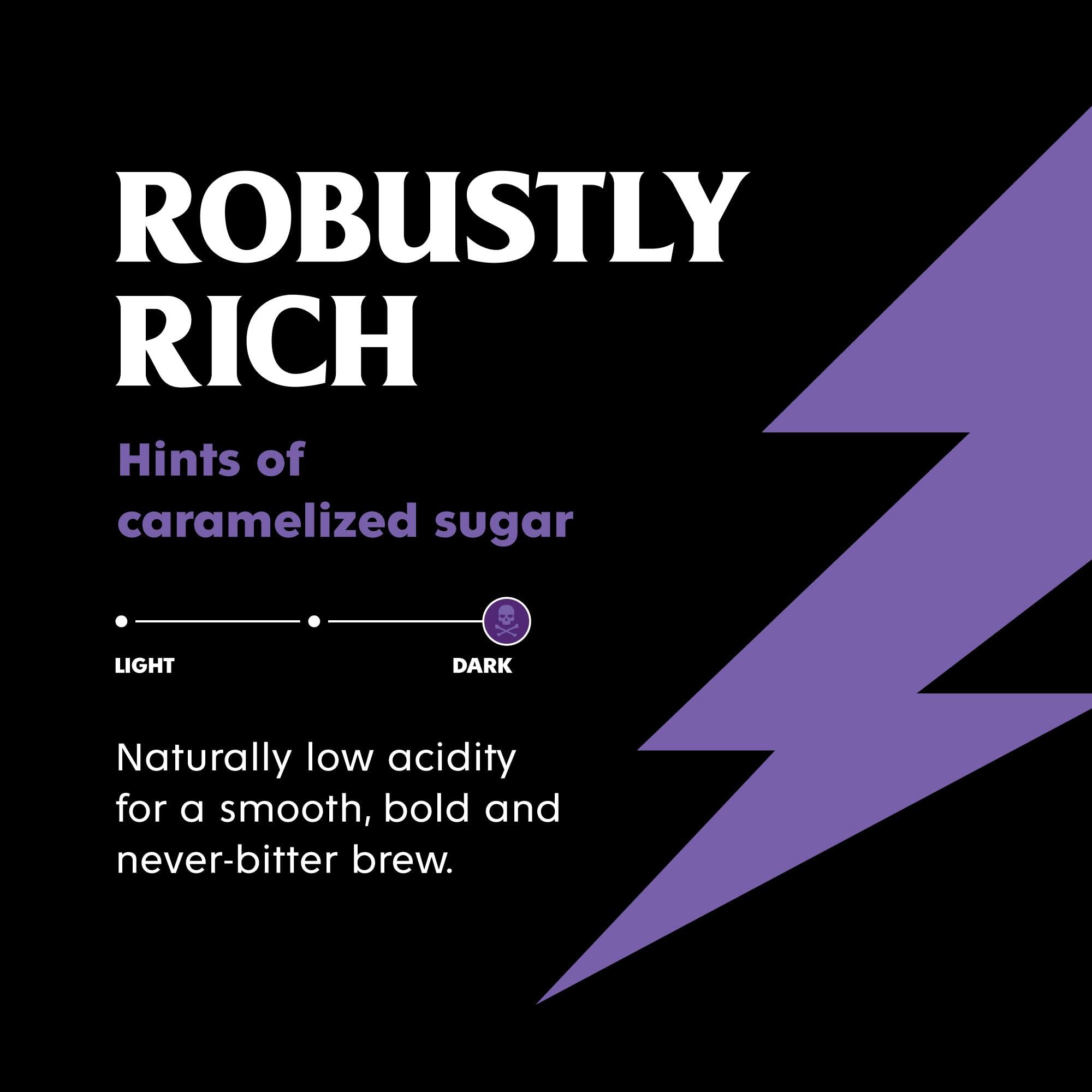 Death Wish Coffee Co. Death Wish Coffee Co., Organic and Fair Trade Espresso Roast Ground Coffee, 14 ounce (Pack of 1)